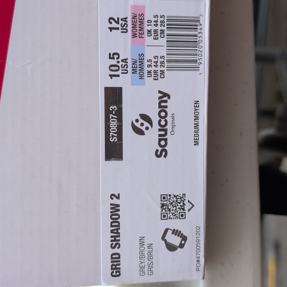 Saucony Grid Shadow 2 - Grey Brown - Size 10.5 ( S70807-3 ) - Picture 8 of 8